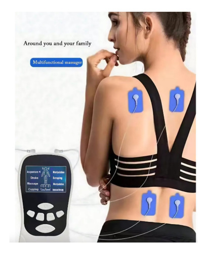 Electroestimulador Muscular Masajeador 8 Modos 15 Niveles