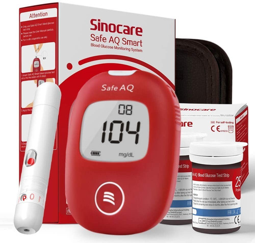 Glucómetro Medidor De Glucosa+50 Tiras+50 Lancetas Safe Accu