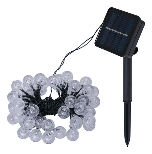 Tira Luz Led Guirnalda 30 Luces Interior Exterior Solar Luces Calida