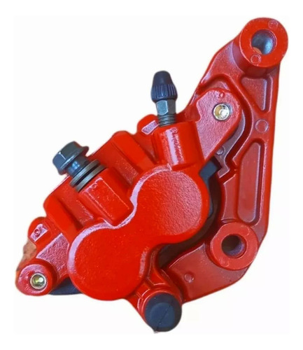 Mordaza Caliper Moto Italika Fz16 Fazer Rojo Con Balata