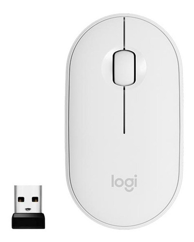 Mouse Logitech Pebble M350 Silent Wireless/bluetooth White