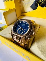 Comprar Reloj Pulsera Invicta Edición Bolt Seuz Fondo Azul Cadena Dorado Dorado Azul Marino