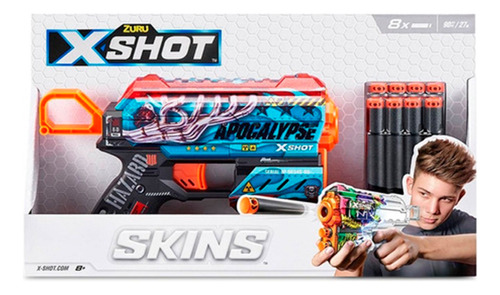 Pistola Lanza Dardos X-shot Skins Flux Zuru- Rex