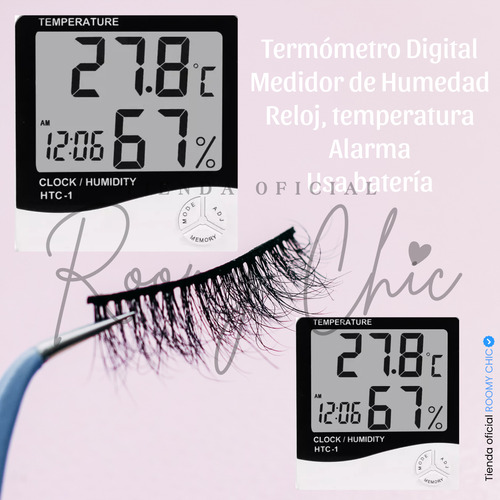 Higrometro Digital Medidor Humedad Termohigrometro Htc-1