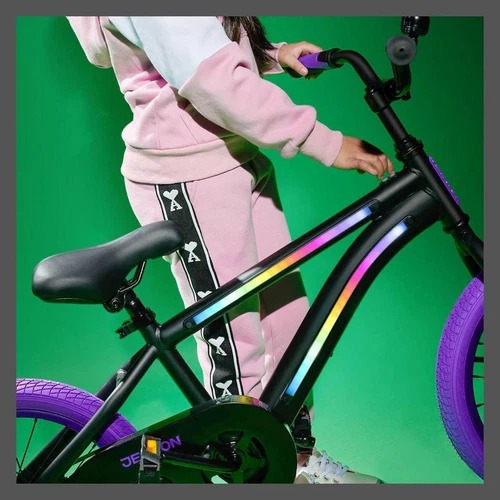 Bicicleta Jetson Light Rider 16 Kids Light-up Unisex Bike Color Negro Tamaño Del Cuadro 16