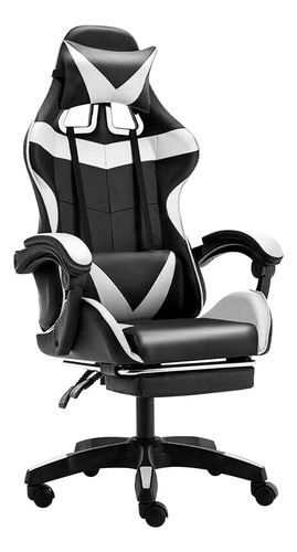 Silla Gamer Ergonómica Profesional Con Reposapiés