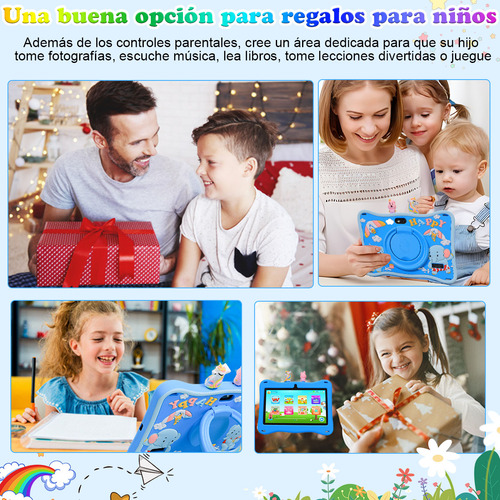 Tablet Con Funda Kids 4gb+64gb Android 13.0 Memoria Ram Wifi
