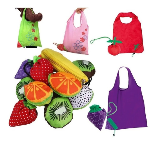 Bolsa Plegable Para Hacer Las Compras Con Forma De Fruta