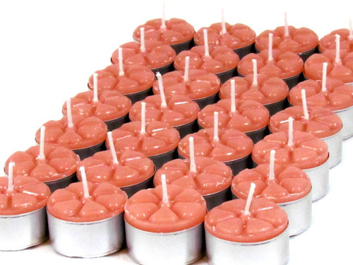 Velas Aromáticas De Pêssego 12 Unidades Aromatizada Rechaud