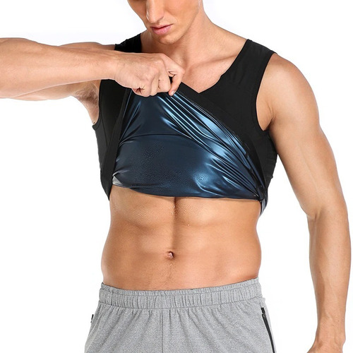Imagen 2 de 10 de Polera Reductora Faja Modeladora Para Mujer Hombres