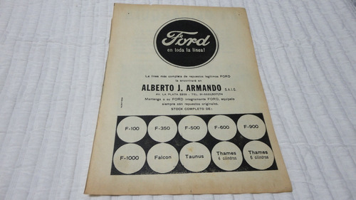 Clipping Publicidad  Concesionario Ford Alberto J. Armando