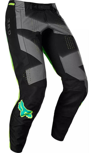 Pantalon Moto 360 Rkane Negro/amarillo Fox