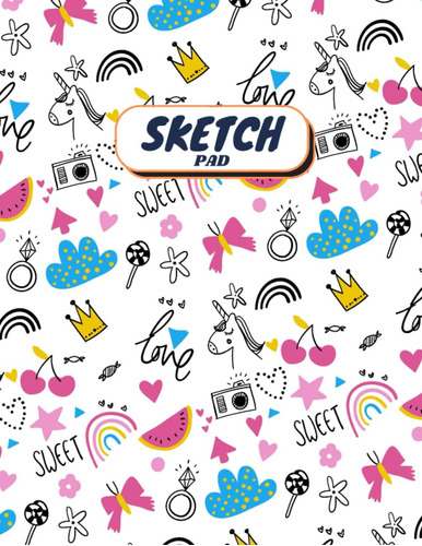 Libro: Sketch Pad: Doodle Book For Girls - Fun Cover - For D