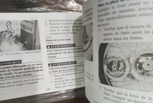 Manual De Usuario Original Moto Yamaha V 80 (d) Año 1992 (Usado)