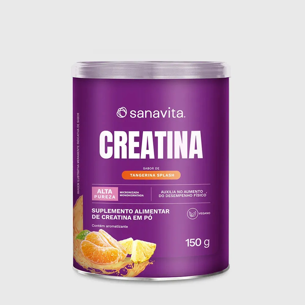 Creatina Pó Tangerina Monohidratada E Micronizada Tangerina