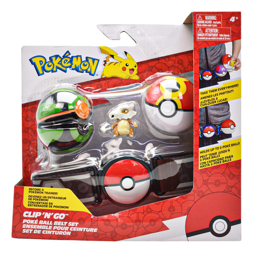 Pokemon Clip N Go Set De Cinturon Cubone Jazwares