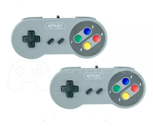 Kit 2 Controles Usb Super Nintendo Snes Joystick Windows