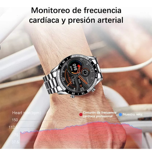 Reloj Inteligente Para Negocios Deportivos A Prueba De Agua Color De La Caja Plateado