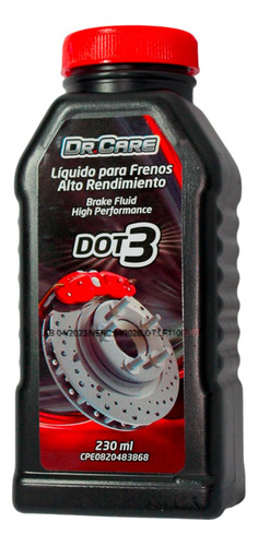 Liga De Frenos Dr.care  Dot3  230ml 