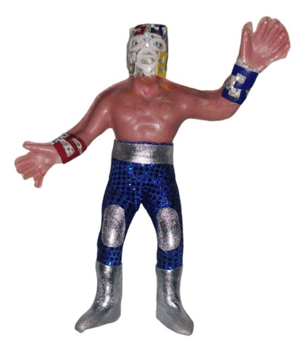 Figura Muñeco De Lucha Libre Luchador Matematico Custom Tela