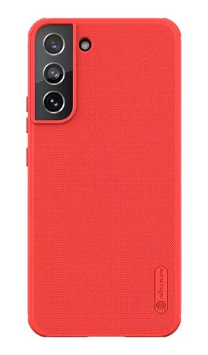 Case Nillkin Super Frosted Shield Para Samsung S22 - Rojo