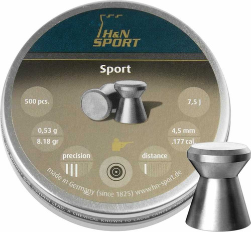 Diabolos H&n Sport 4.5mm (.177) 8.18gr 500pzs (002354)