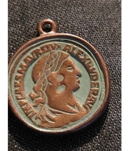 Medalla En Bronce Imagen Romana