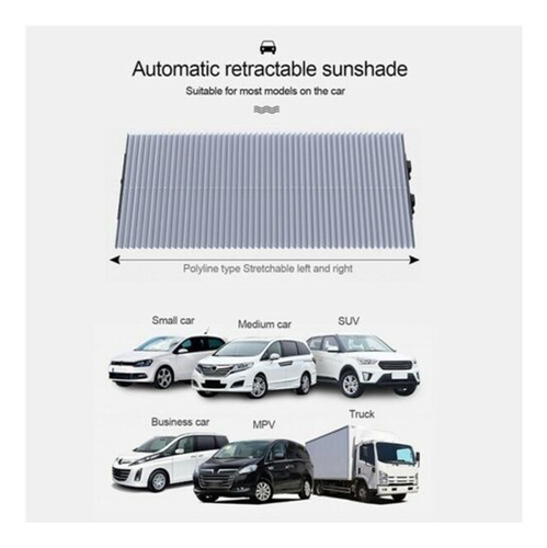 D Retractable Car Windshield Sun Shade Curtain Protecti 9205