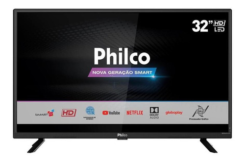 Imagem 1 de 3 de Smart Tv Philco Led 32 Polegadas Ptv32g52s Preto Bivolt