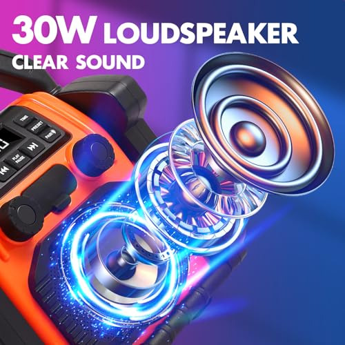 Pack Altavoz Bluetooth 30w Impermeable Para Obras Y Aventura