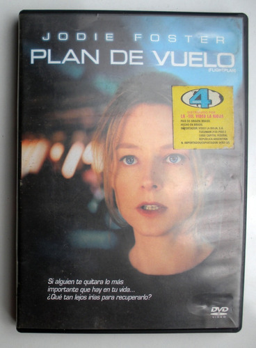 Dvd - Plan De Vuelo - Jodie Foster - Imp. Brasil