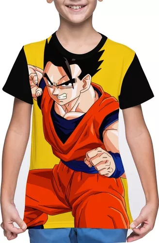 Camiseta/camisa Infantil Gohan Dragon Ball - Filho Goku