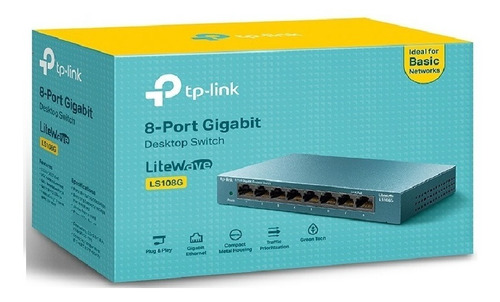 Switch Desktop 8 Puertos Gigabit Tplink 10/100/1000 Mbps