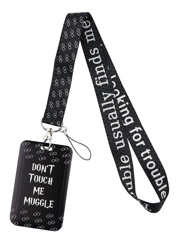 Portacredencial + Lanyard Dont Touch Muggle Harry Potter 