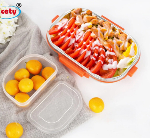 Fiambrera Térmica Portátil Para Comida Recipiente 2niveles