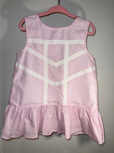 Polo Kids Camisa Rosa Y Blanca Talle 6 , Usada , Impecable