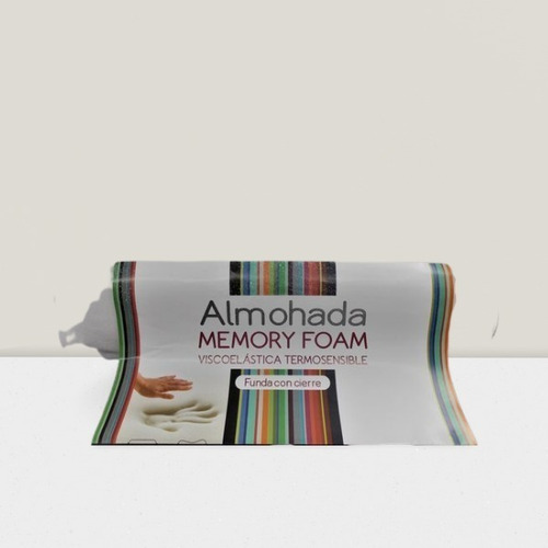 Imagen 3 de 3 de Almohada Blanco Black Viscoelástica Premium Cervical