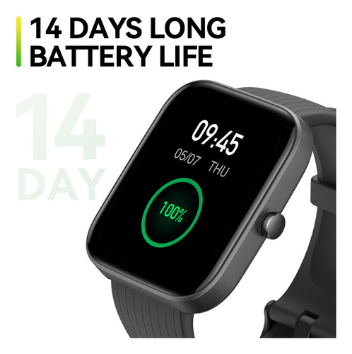 Amazfit Bip 3 Pro, Smartwatch Con Gps, Autonomía De 14 Días, Pantalla Tft Hd, 61 Modos Deportivos - Negro