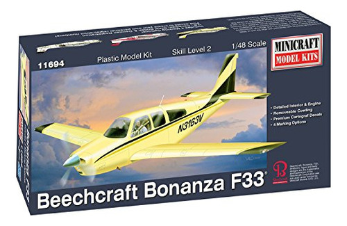 Minicraft Beechcraft Bonanza F33 Mingf 55 Unidad No