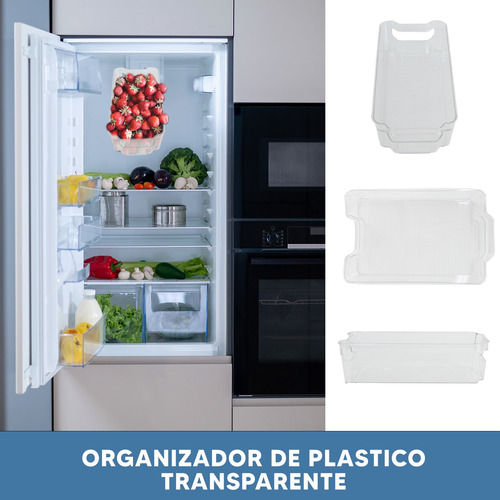 Set 2 Organizador Alimentos Para Refrigeración 31.5x15.5x9cm