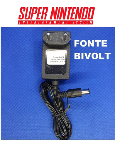 Fonte Bivolt Super Nintendo Alta Qualidade (chip Fx)