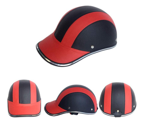 Medio Casco De Moto, Sombrero De Béisbol Retro, Desmontable