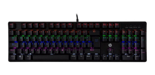 Teclado Mecánico Gamer  Iluminacion Rgb Gk320 Hp / O T