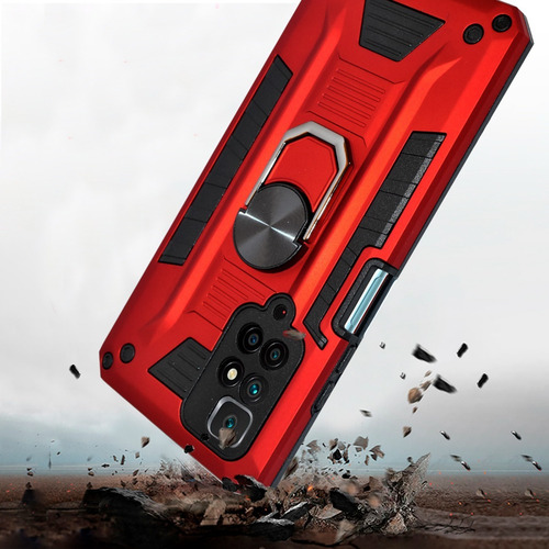 Imagen 4 de 5 de Funda Anillo Magnetica Case Uso Rudo Modelos Xiaomi