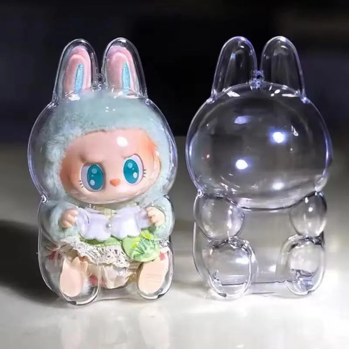 B- Funda De Labubu, Protector Transparente Para Labubu Porta