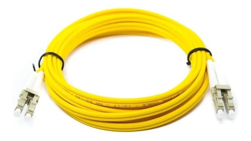 Cordão Óptico Duplex Multimodo Lc/lc 50/125 Amarelo 2 Metros