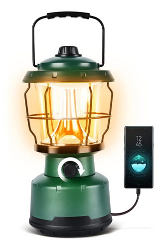 Linterna De Camping Led, Linterna Alimentada Por Baterias R