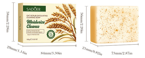 Ad Jabón Limpiador Exfoliante De Avena