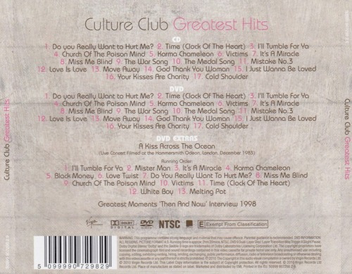 Culture Club Greatest Hits Cd + Dvd Importado