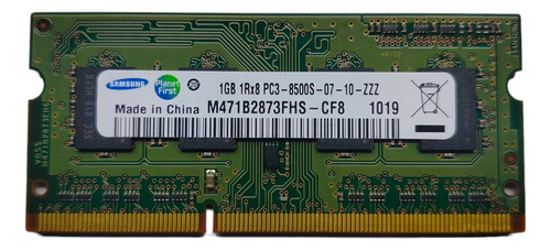 Samsung Memoria Ram 1gb 1rx8 Pc3-8500s-07 M471b2873fhs-cf8